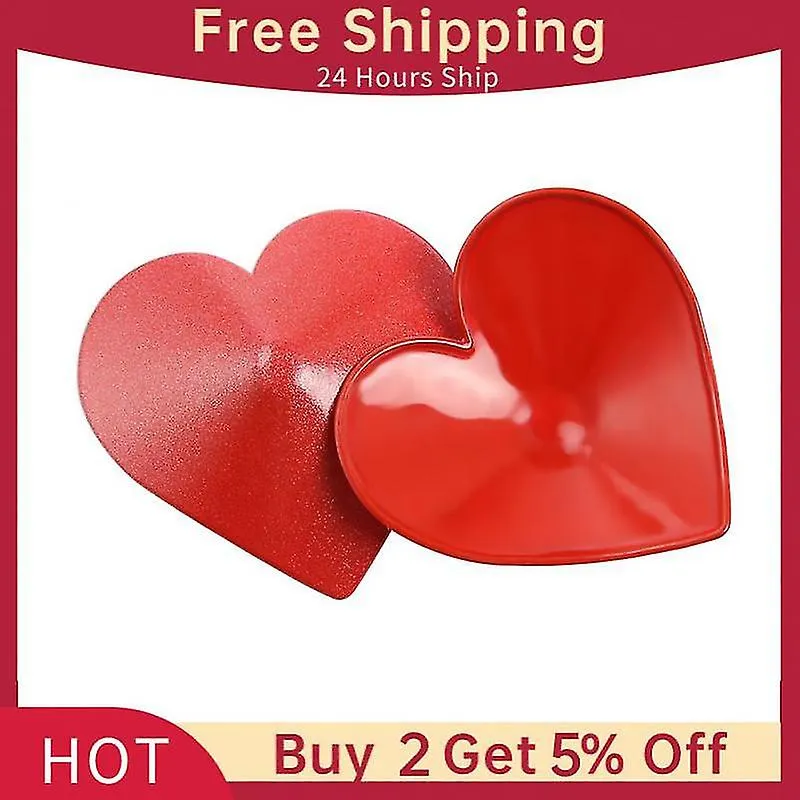1PAIR HEARTSHAPED NIPPLE COVER SELFADHESIVE CHEST PAD FOR WOMEN SEXY CHEST STICKERS FASHION