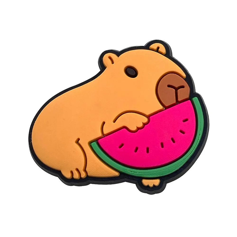 20Pcs Capybara Cartoon Shoes Charms For Croc Clogs Sandals Decoration Accessories Gifts