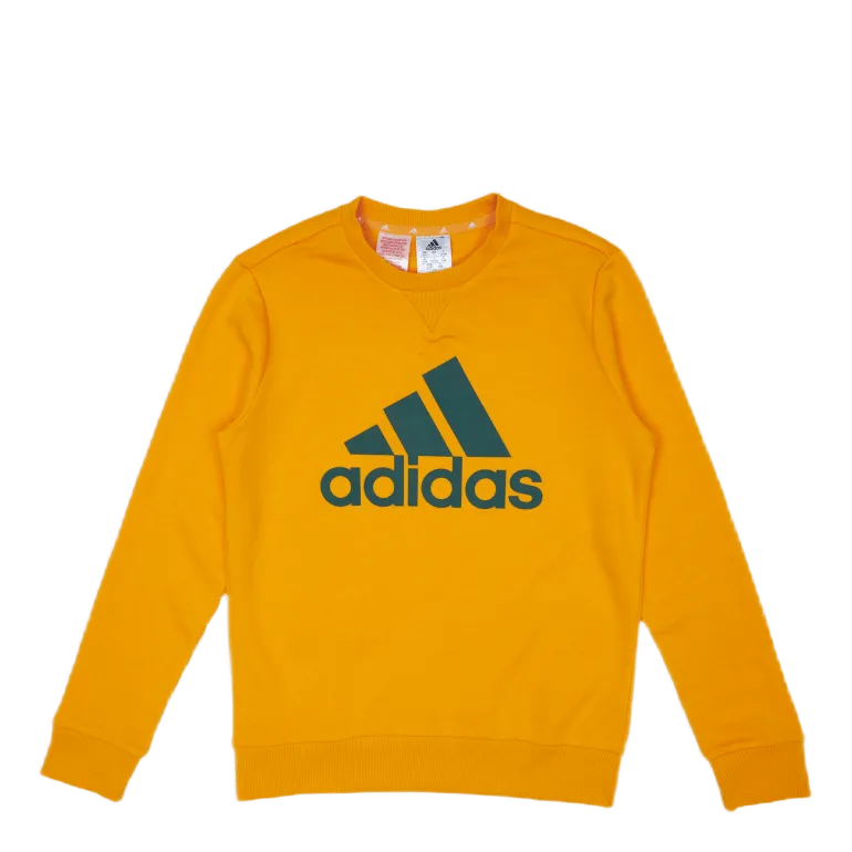 Adidas Adidas Boys Essentials Big Logo Sweatshirt Semi Solar Gold / Collegiate Green