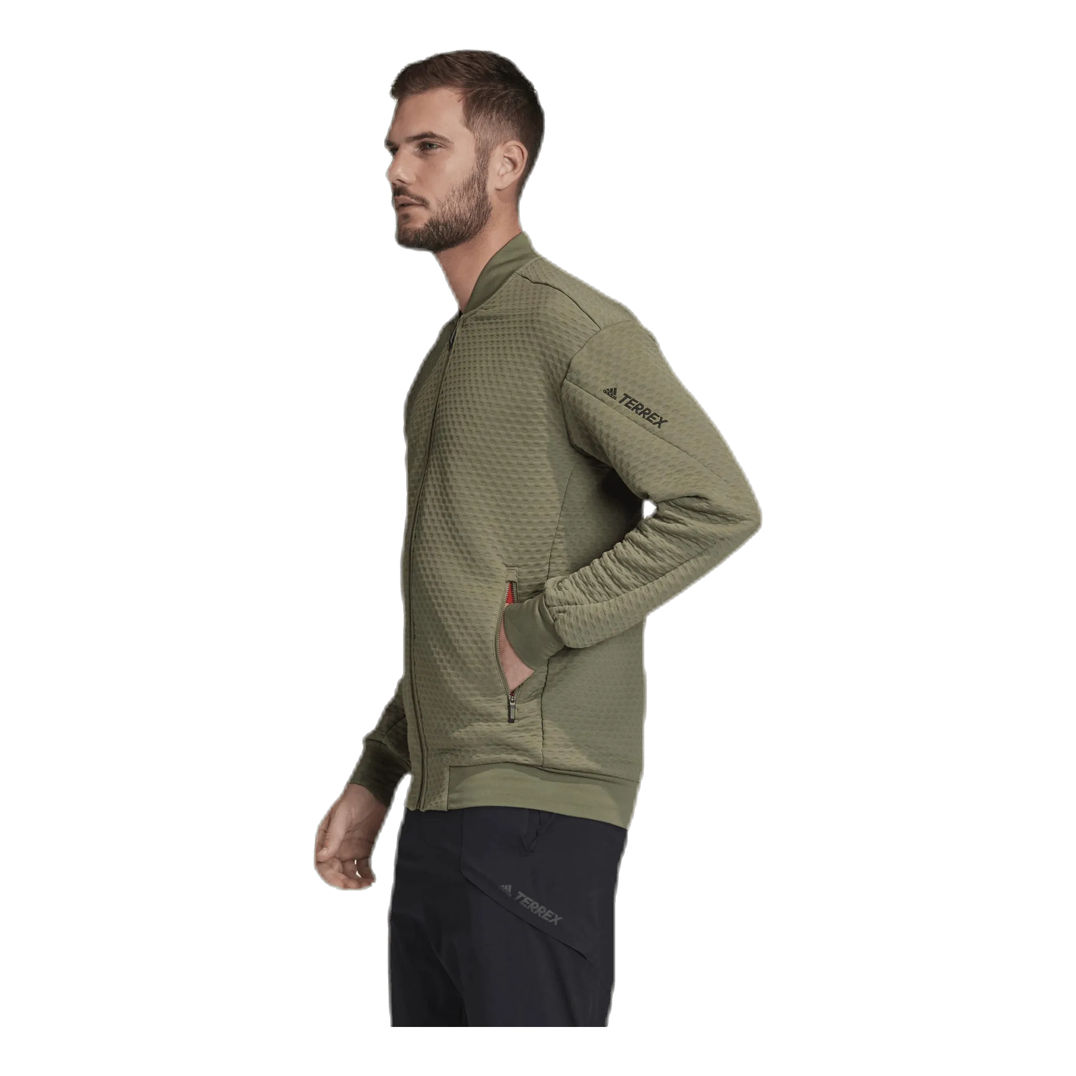 Adidas Hike Fleece Jacket Green