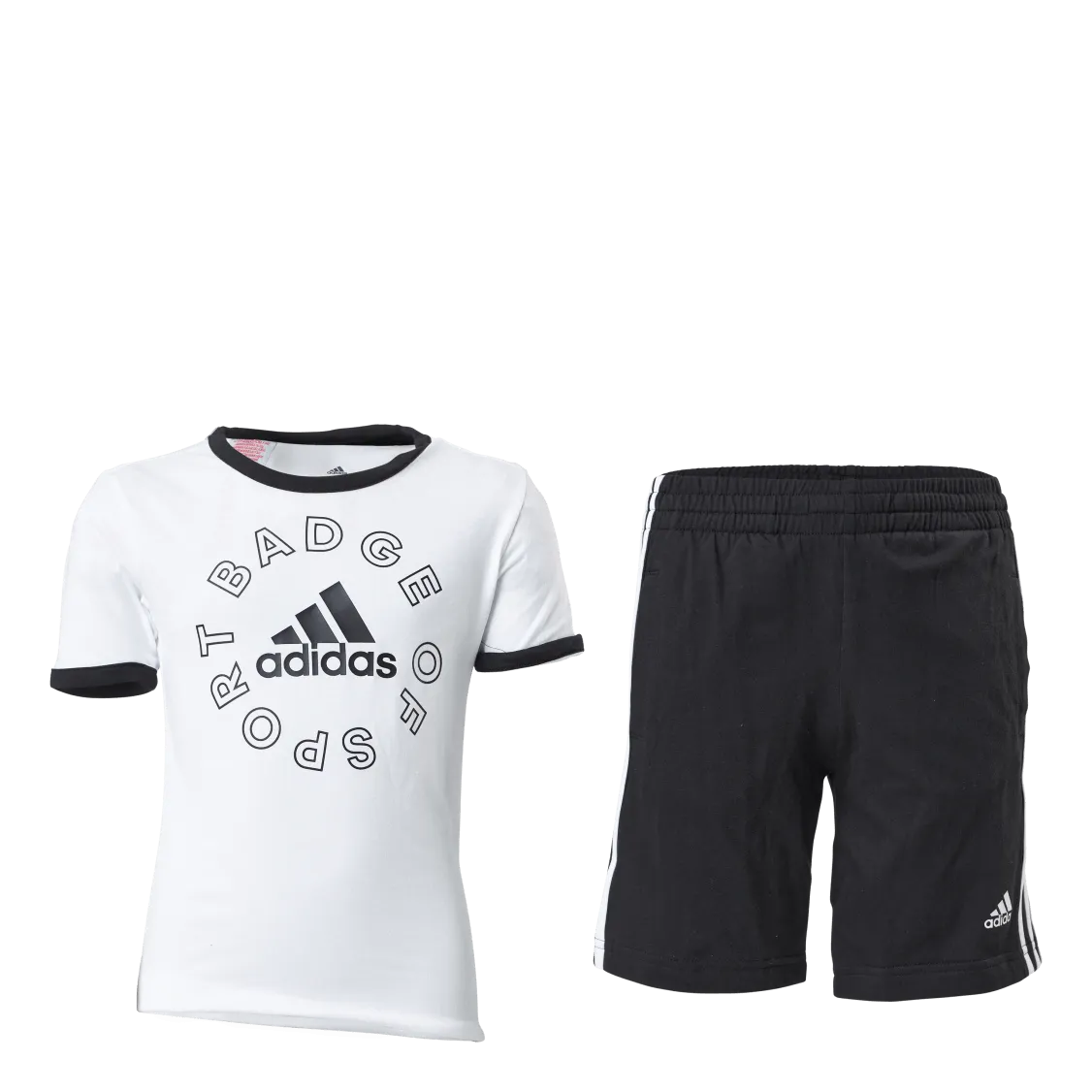 Adidas Lk Logo Set Top:white/black Bottom:black/w