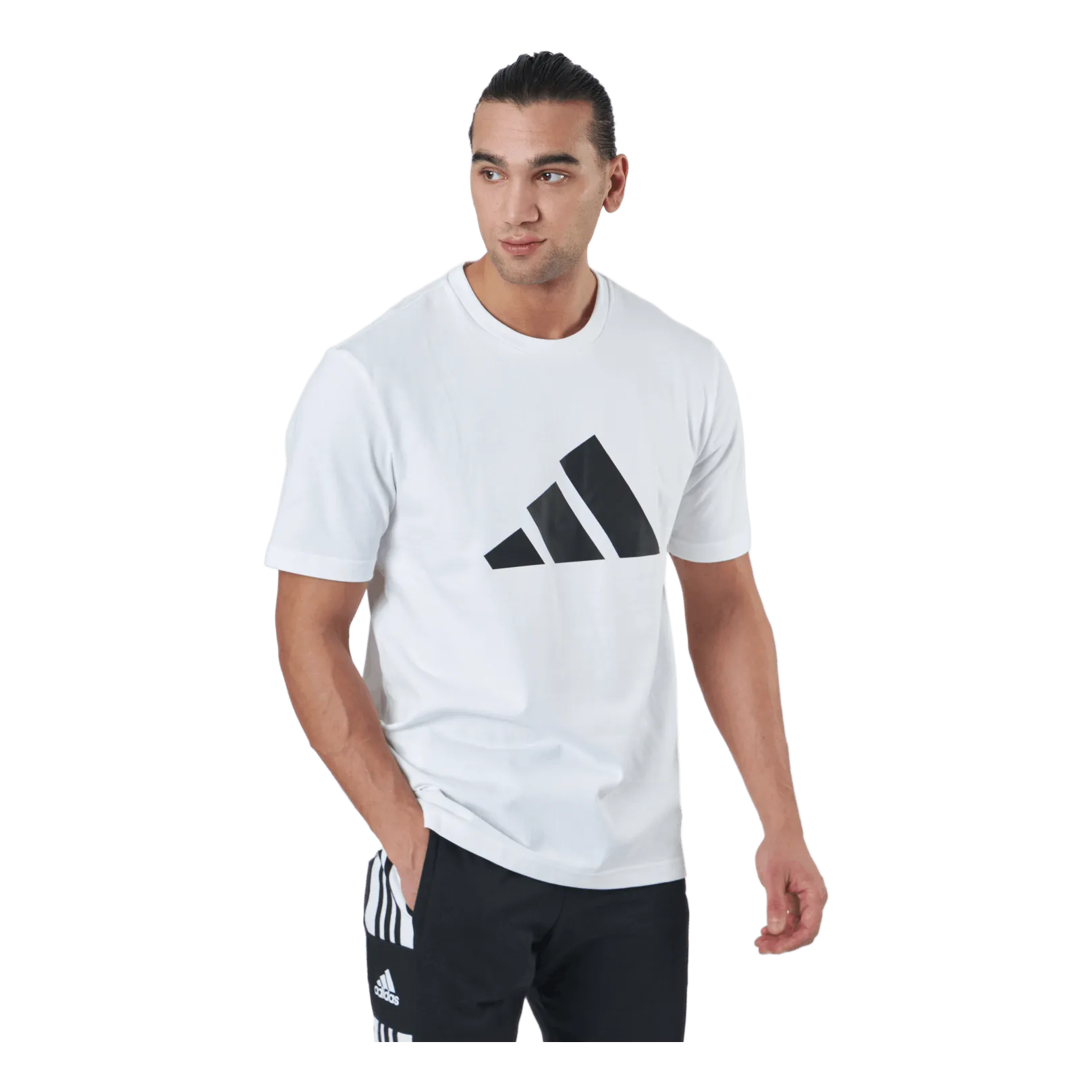 Adidas Sportswear Future Icons Three Bar Tee White