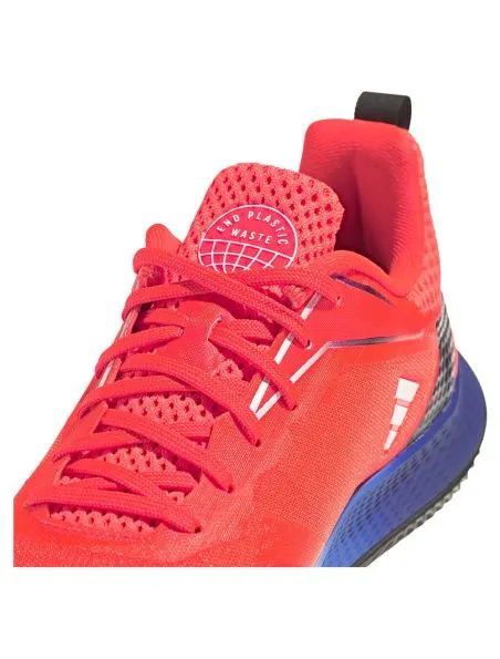ADIDAS Zapatos de tenis Defiant Speed Clay Solar Red/Cloud White/Blue Fusion