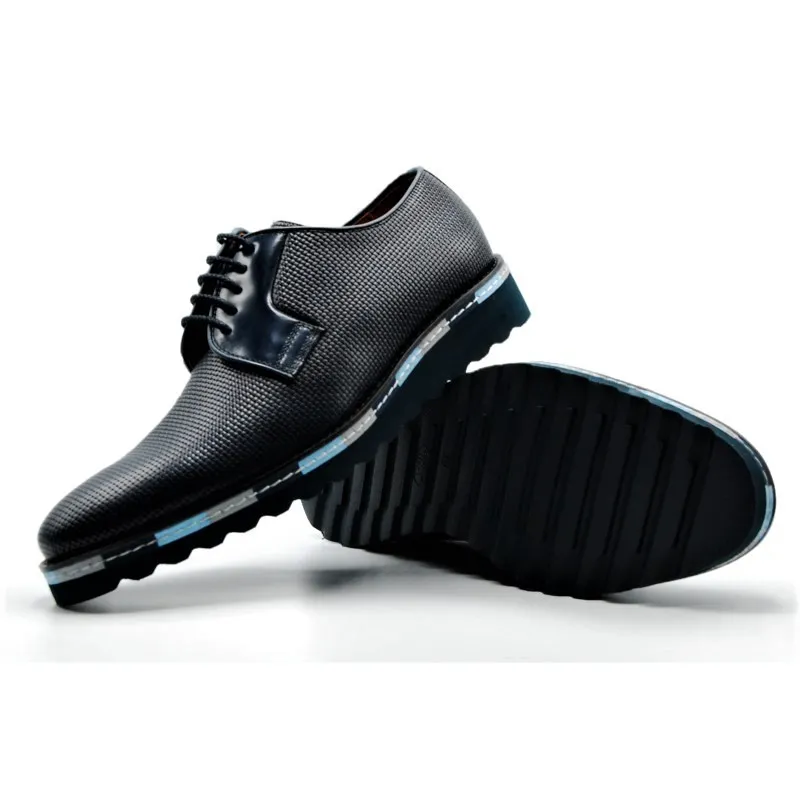 ANGEL INFANTES 31063 Azul. Zapato cordones casual hombre