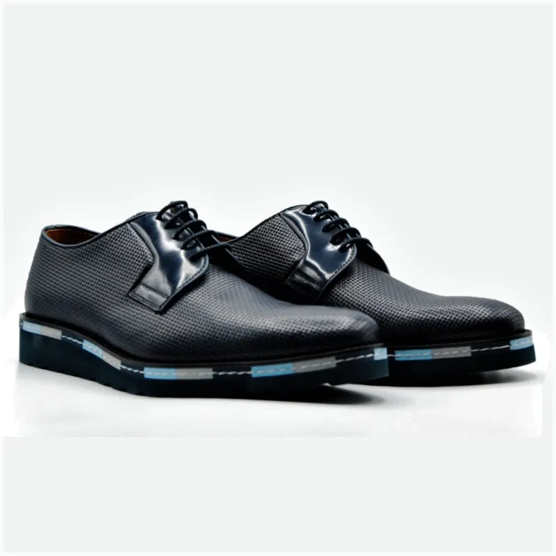 ANGEL INFANTES 31063 Azul. Zapato cordones casual hombre