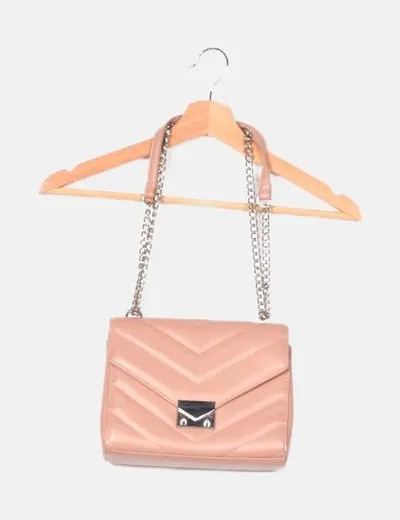 Bershka Bolso polipiel rosa