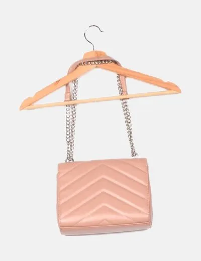 Bershka Bolso polipiel rosa