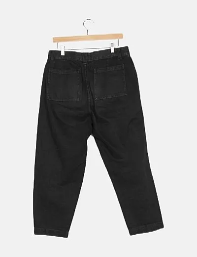 Bershka Jeans denim negro balloon fit