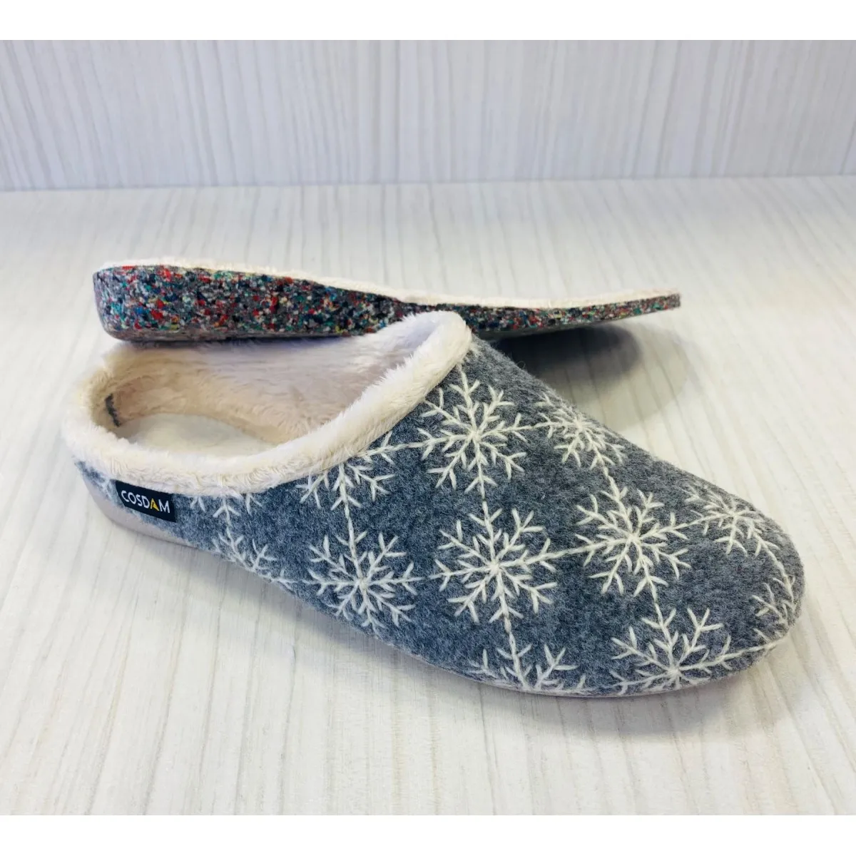 Biorelax oferta zapatilla mujer plantilla extraíble rosa y azul Bio5069