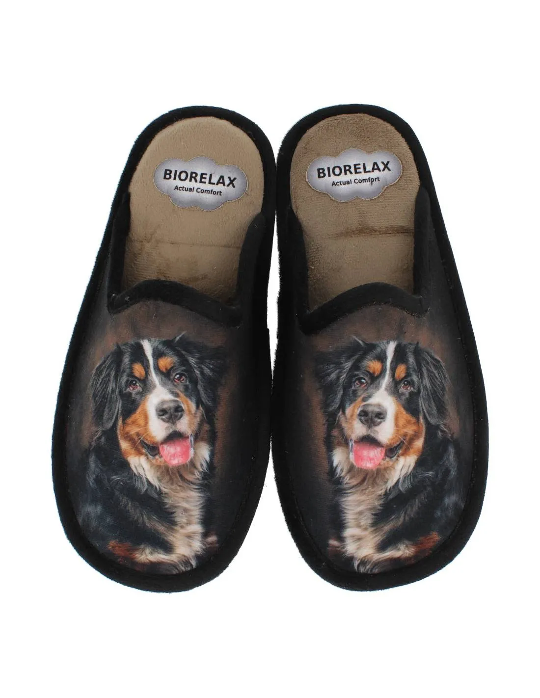 BIORELAX  ZAPATILLAS MUJER PERRO NEGRO