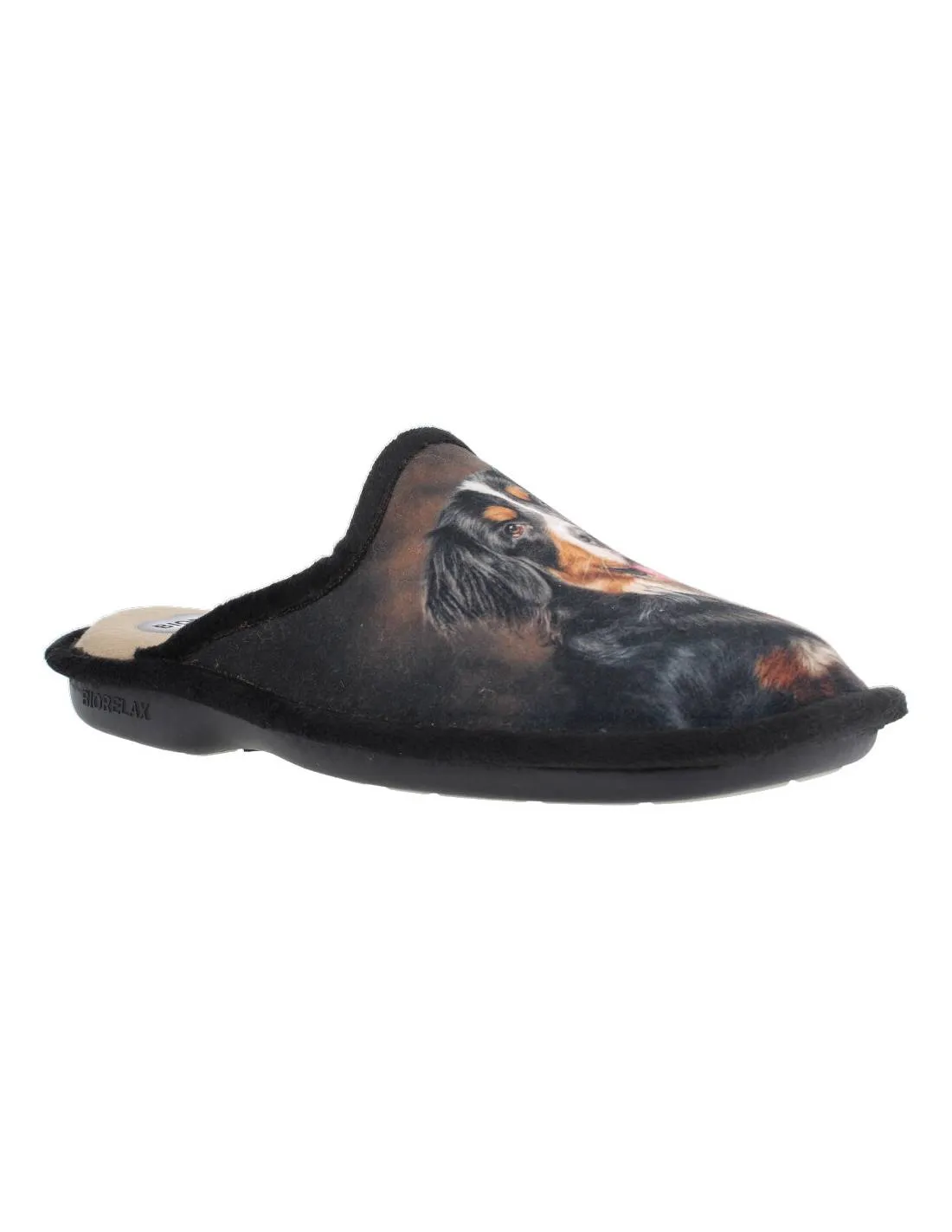 BIORELAX  ZAPATILLAS MUJER PERRO NEGRO