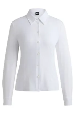 Blusa extra slim fit en dobby elástico técnico italiano