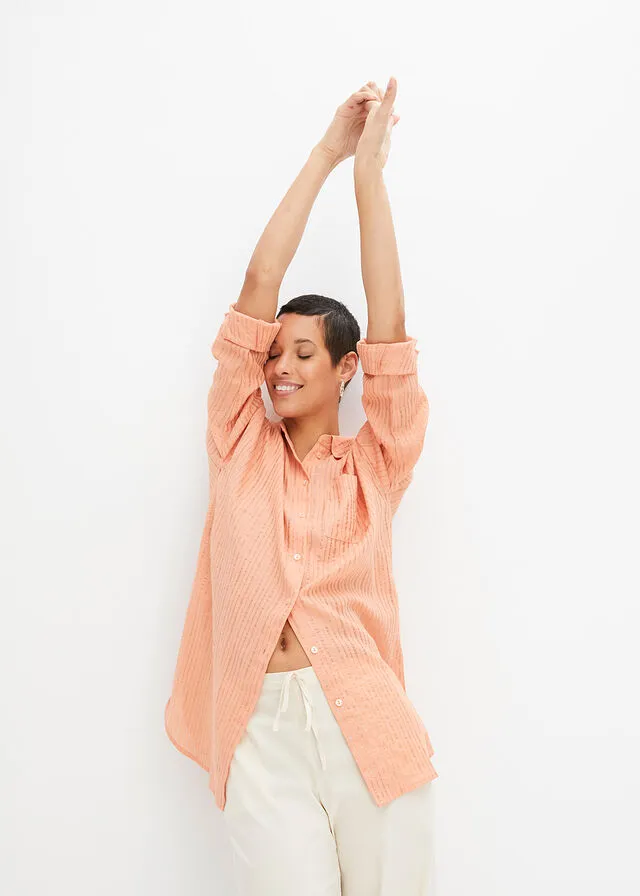 BLUSA LARGA ALBARICOQUE PASTELORO