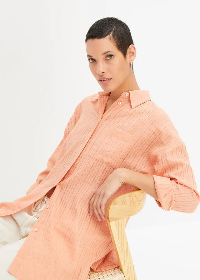 BLUSA LARGA ALBARICOQUE PASTELORO