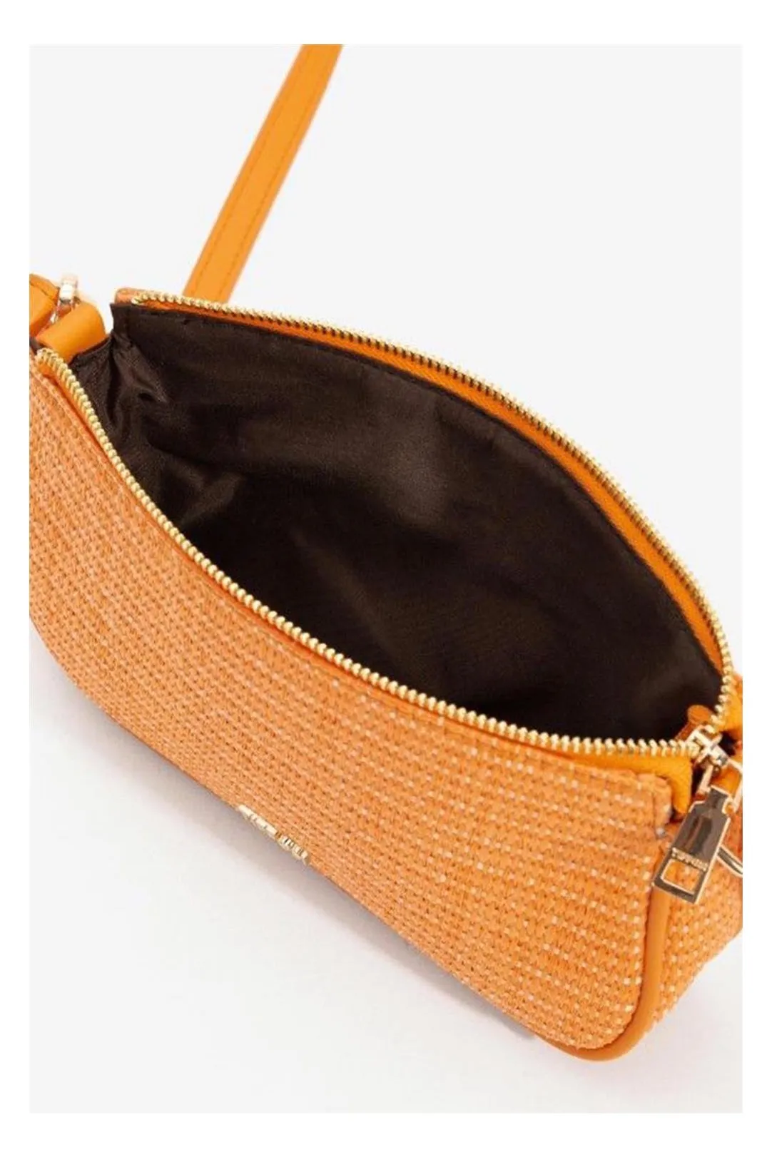 BOLSO BANDOLERA TRENZADO MACY NARANJA