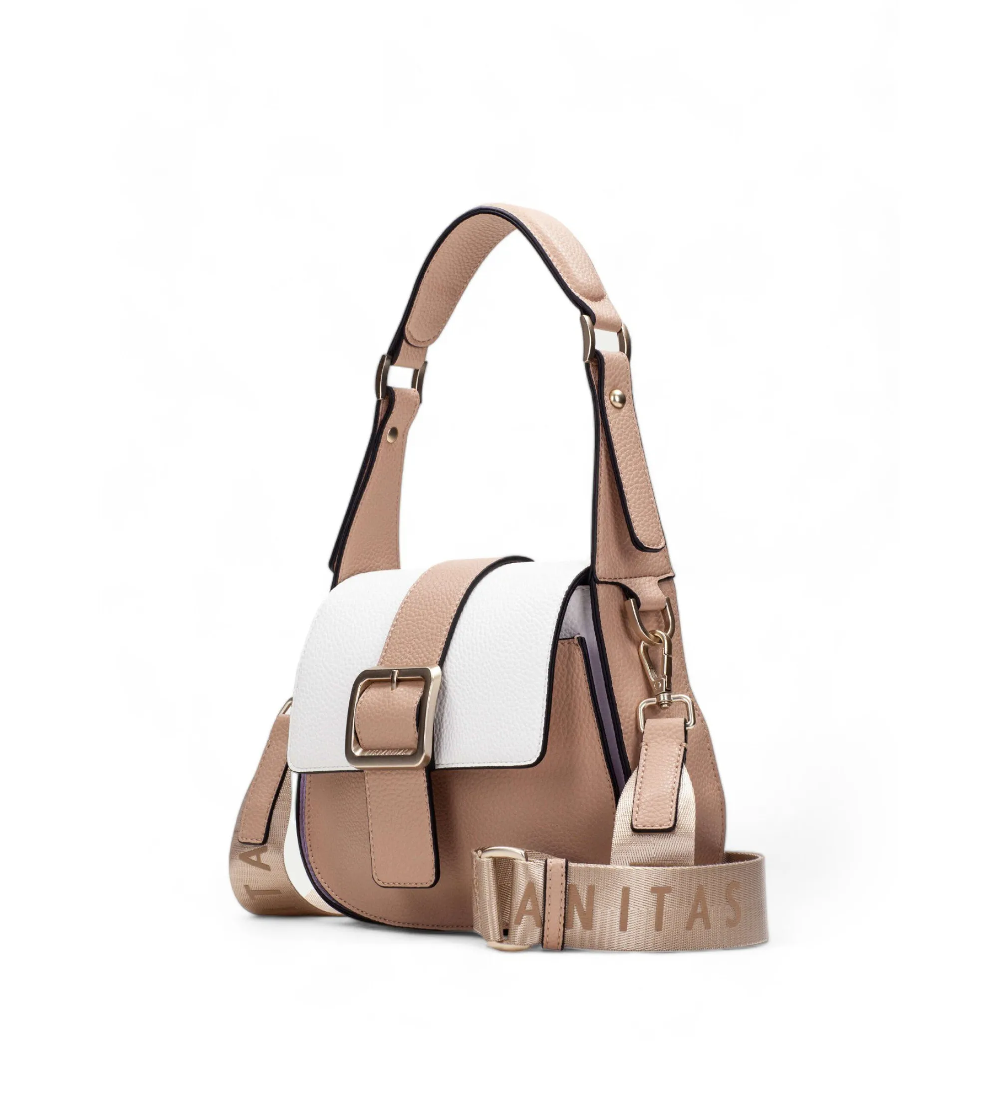 Bolso Samba marrón, blanco