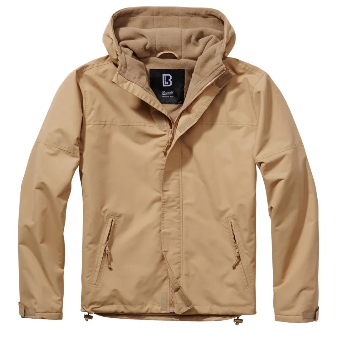 Brandit Windbreaker chaqueta con capucha con cremallera chaqueta militar camufla