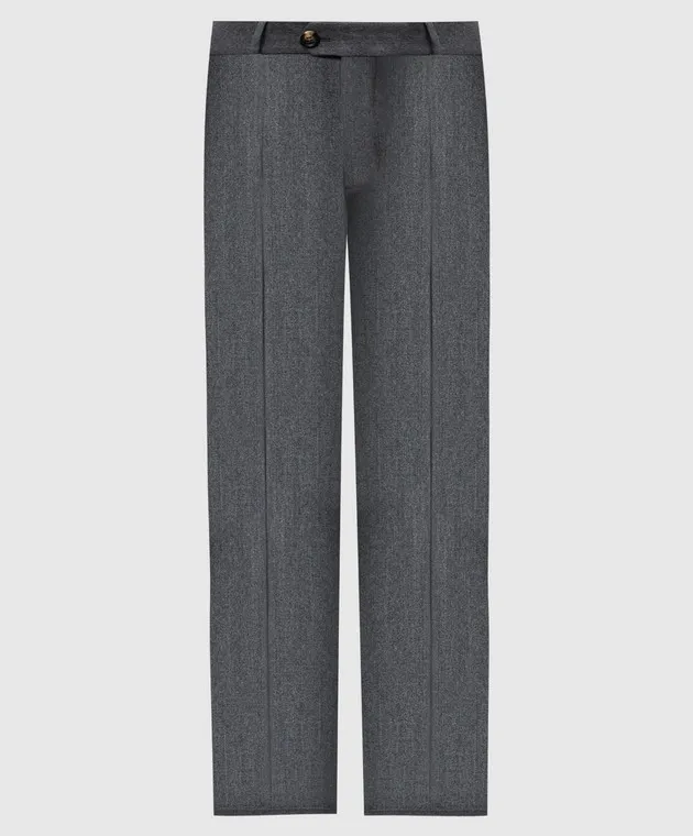 Brunello Cucinelli Gray pants made of wool