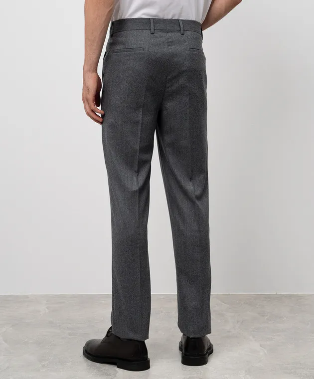 Brunello Cucinelli Gray pants made of wool