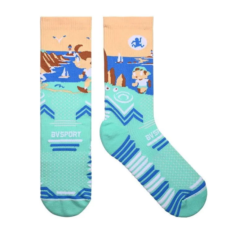 Calcetines de trail BV sport SOCQUETTE TRAIL COLLECTOR "DBDB" (Azul)