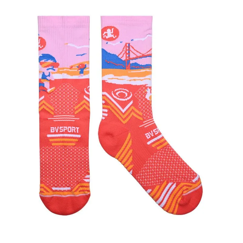 Calcetines de trail BV sport SOCQUETTE TRAIL COLLECTOR "DBDB" (California)