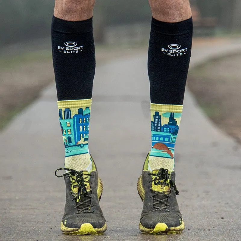 CALCETINES DE TRAIL BV SPORT SOCQUETTE TRAIL COLLECTOR "DBDB" (NEWYORK)