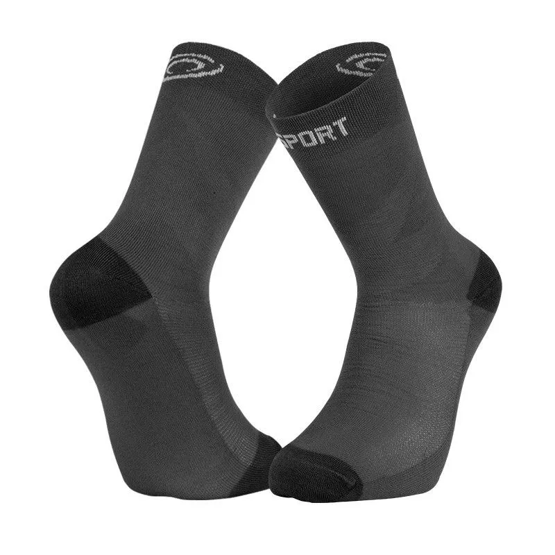 CALCETINES DOBLES BV SPORT SOCQUETTE DOUBLE GR "HAUTE  MERINOS" (ANTRACITA)