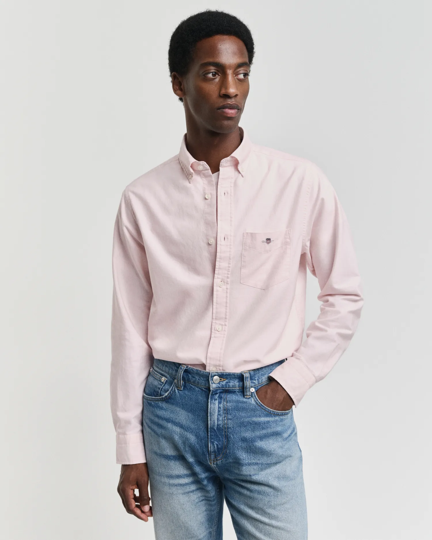 Camisa Oxford Seasonal Essential Regular Fit Archive Shield