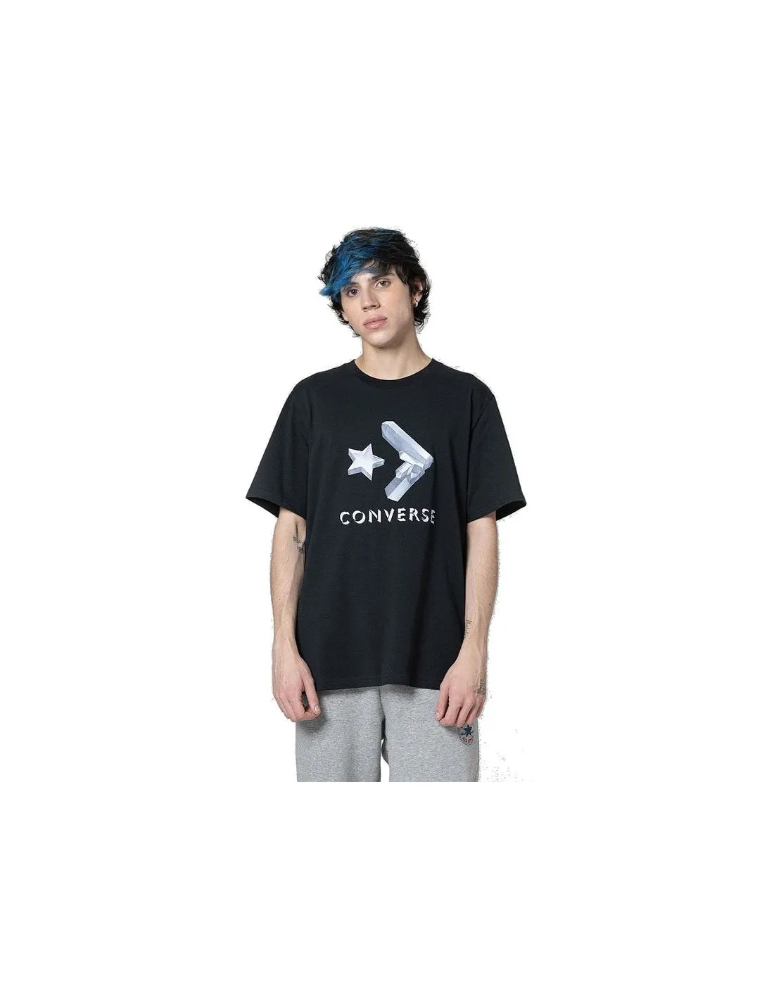 Camiseta Converse Crystals Negro Hombre