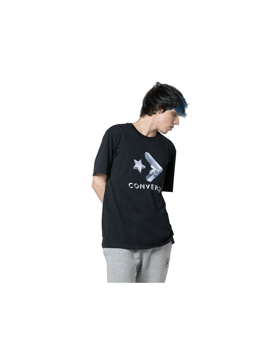 Camiseta Converse Crystals Negro Hombre