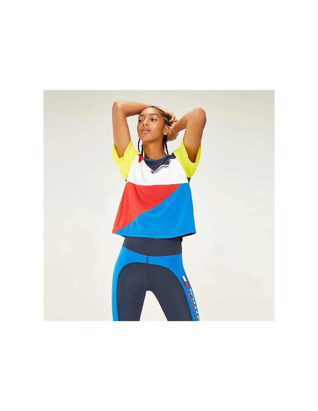 CAMISETA DE FITNESS TOMMY HILFIGER COLOURBLOCKED