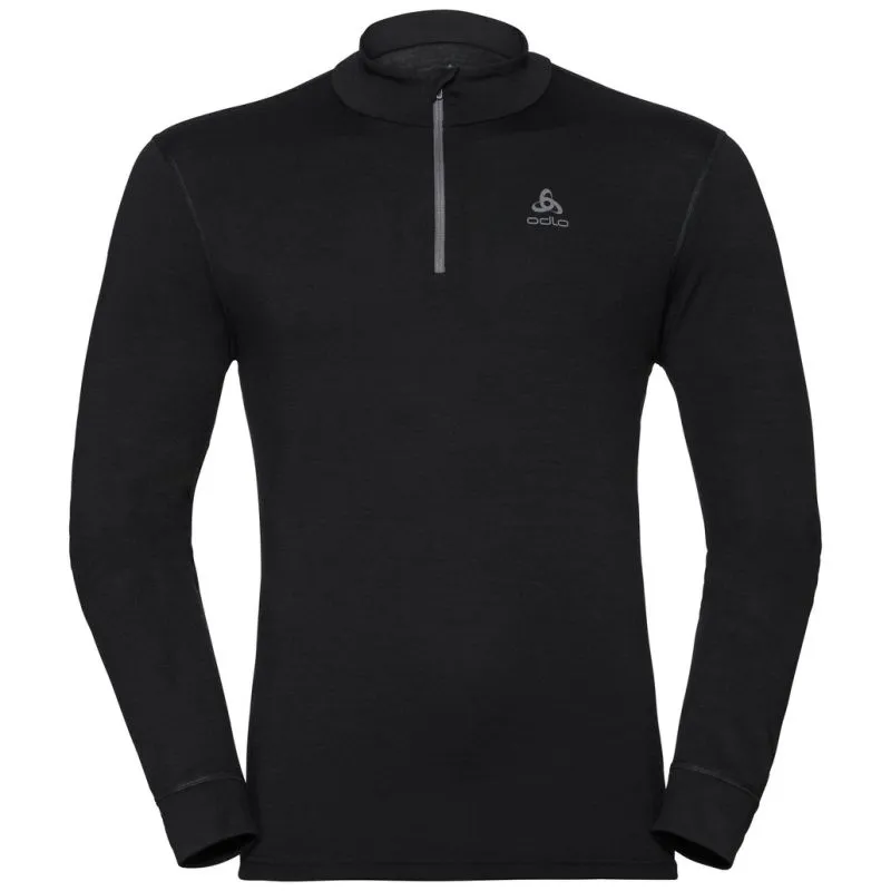 Camiseta de manga larga para hombre Odlo Natural 100% Merino Warm (Negro)