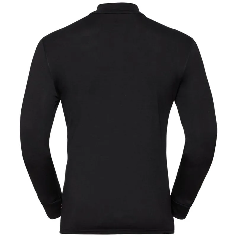 Camiseta de manga larga para hombre Odlo Natural 100% Merino Warm (Negro)