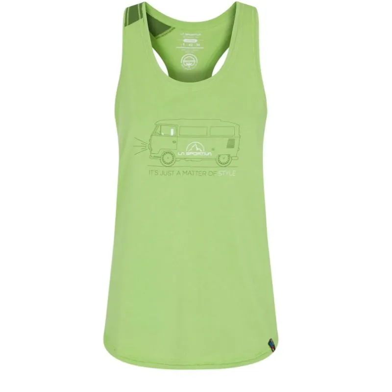 Camiseta de mujer La sportiva Van Tank (verde lima)