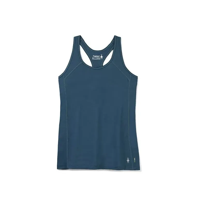 Camiseta de tirantes Smartwool Merino sport 120 Racerback (azul crepúsculo) mujer