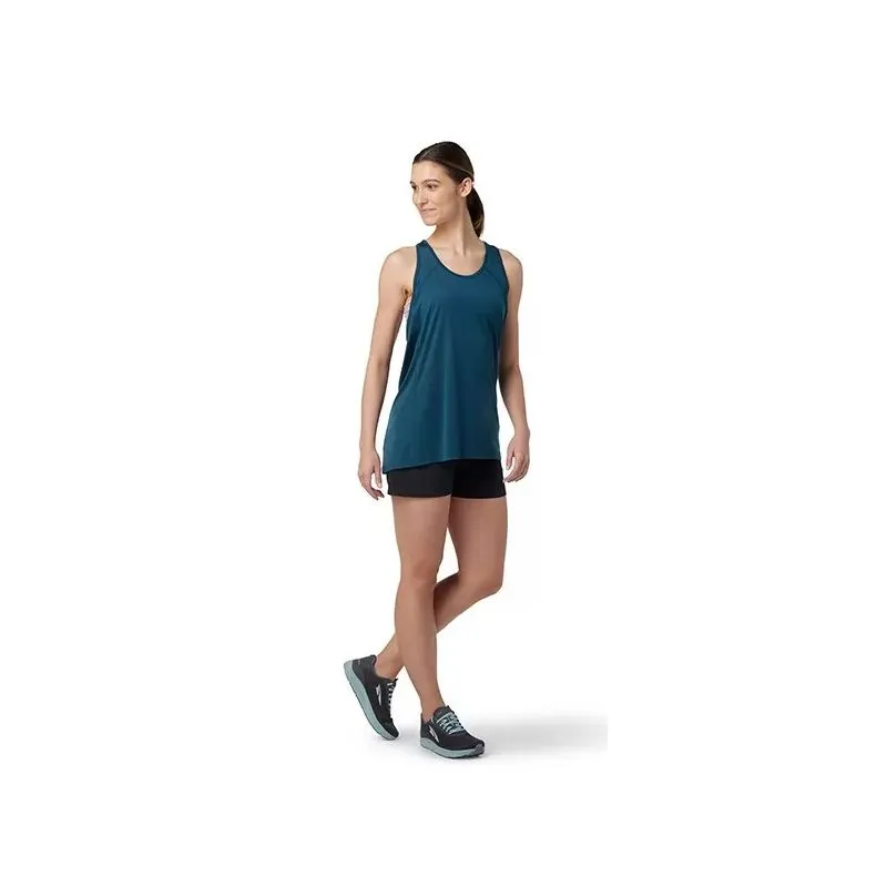 Camiseta de tirantes Smartwool Merino sport 120 Racerback (azul crepúsculo) mujer