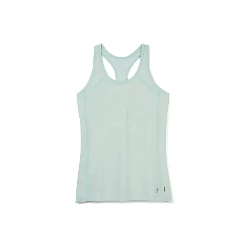 Camiseta de tirantes Smartwool Merino sport 120 Racerback (bleached aqua heather) mujer