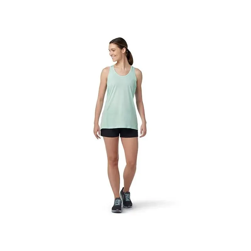 Camiseta de tirantes Smartwool Merino sport 120 Racerback (bleached aqua heather) mujer