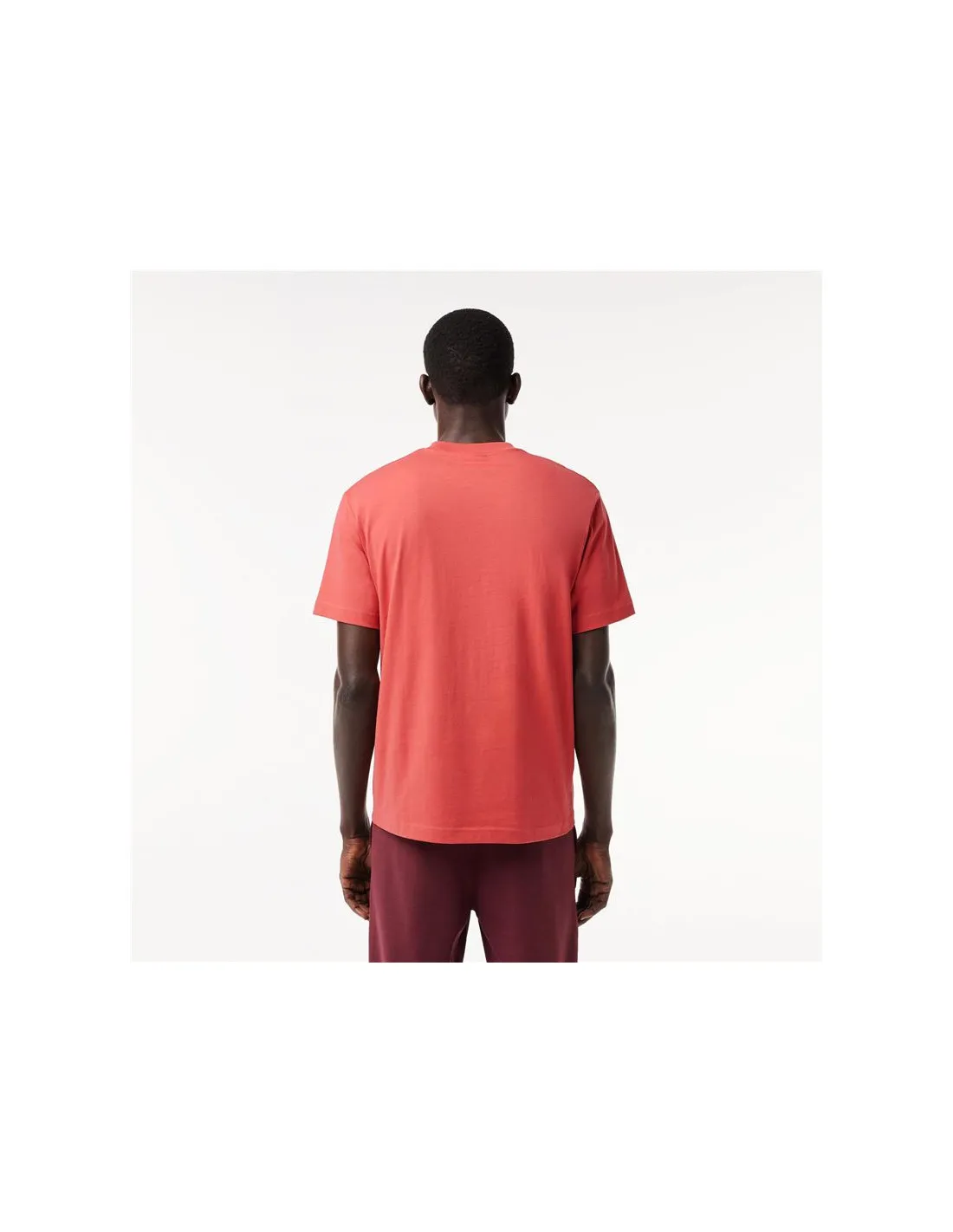 Camiseta Lacoste Cols Roules Hombre Coral