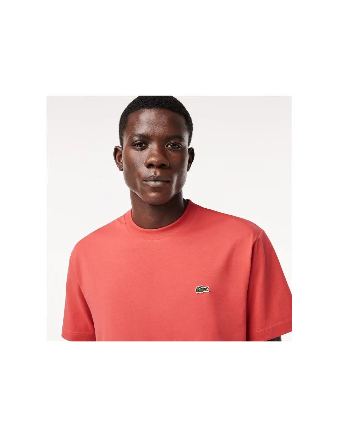 Camiseta Lacoste Cols Roules Hombre Coral