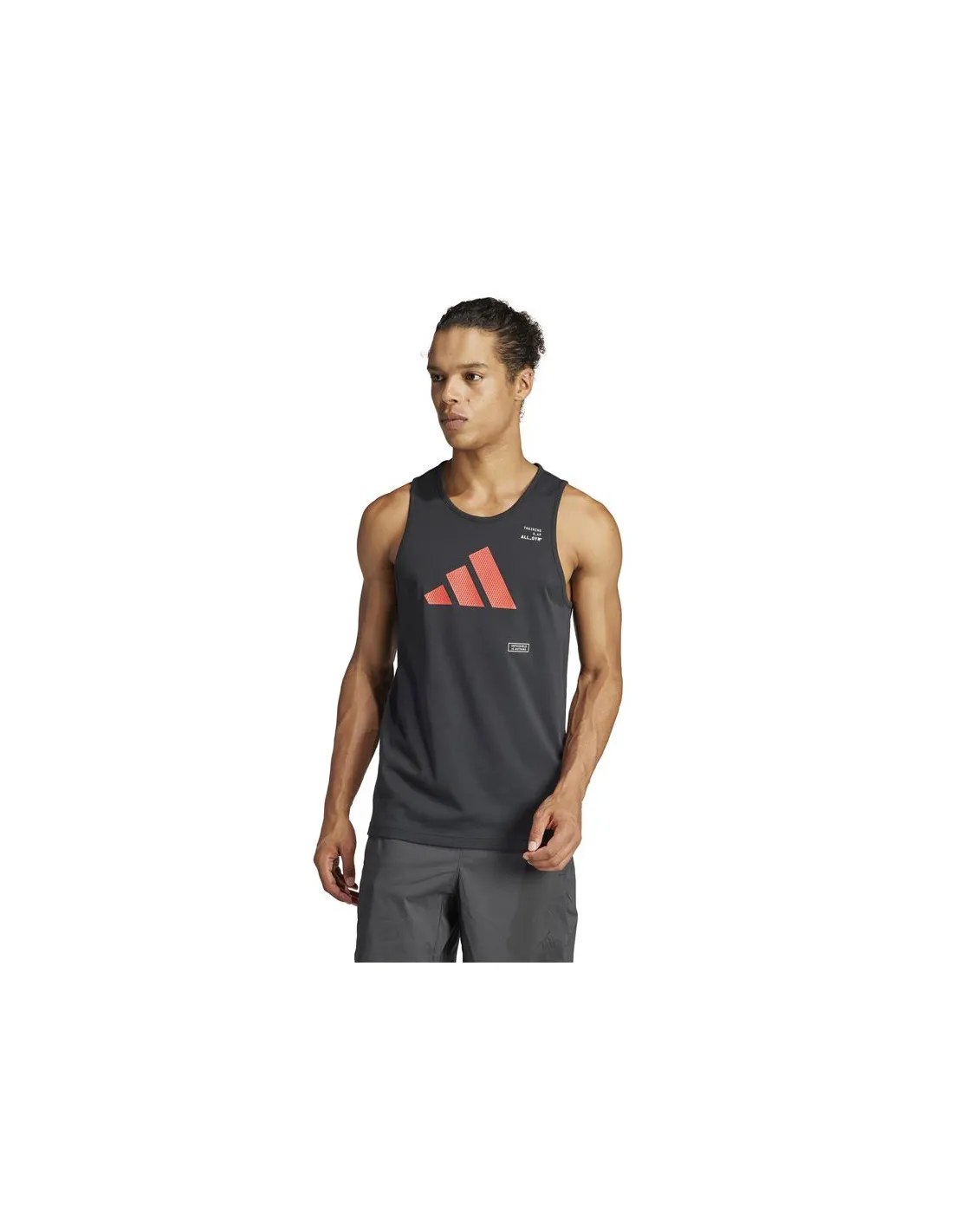Camiseta Tirantes de Fitness adidas All Gym Category Graphic Tank Hombre Negro