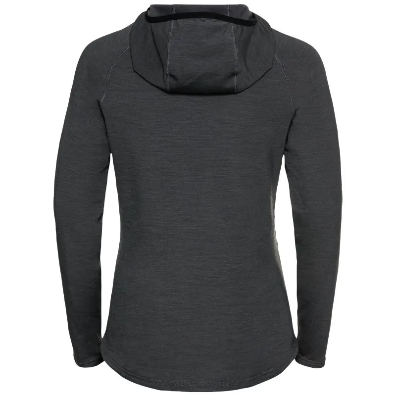 Capa intermedia con cremallera completa Odlo Ascent PW 220 (Odlo gris grafito) mujer
