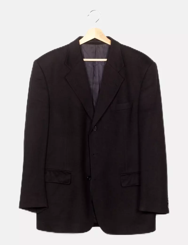 CASHMERE Chaqueta negra básica