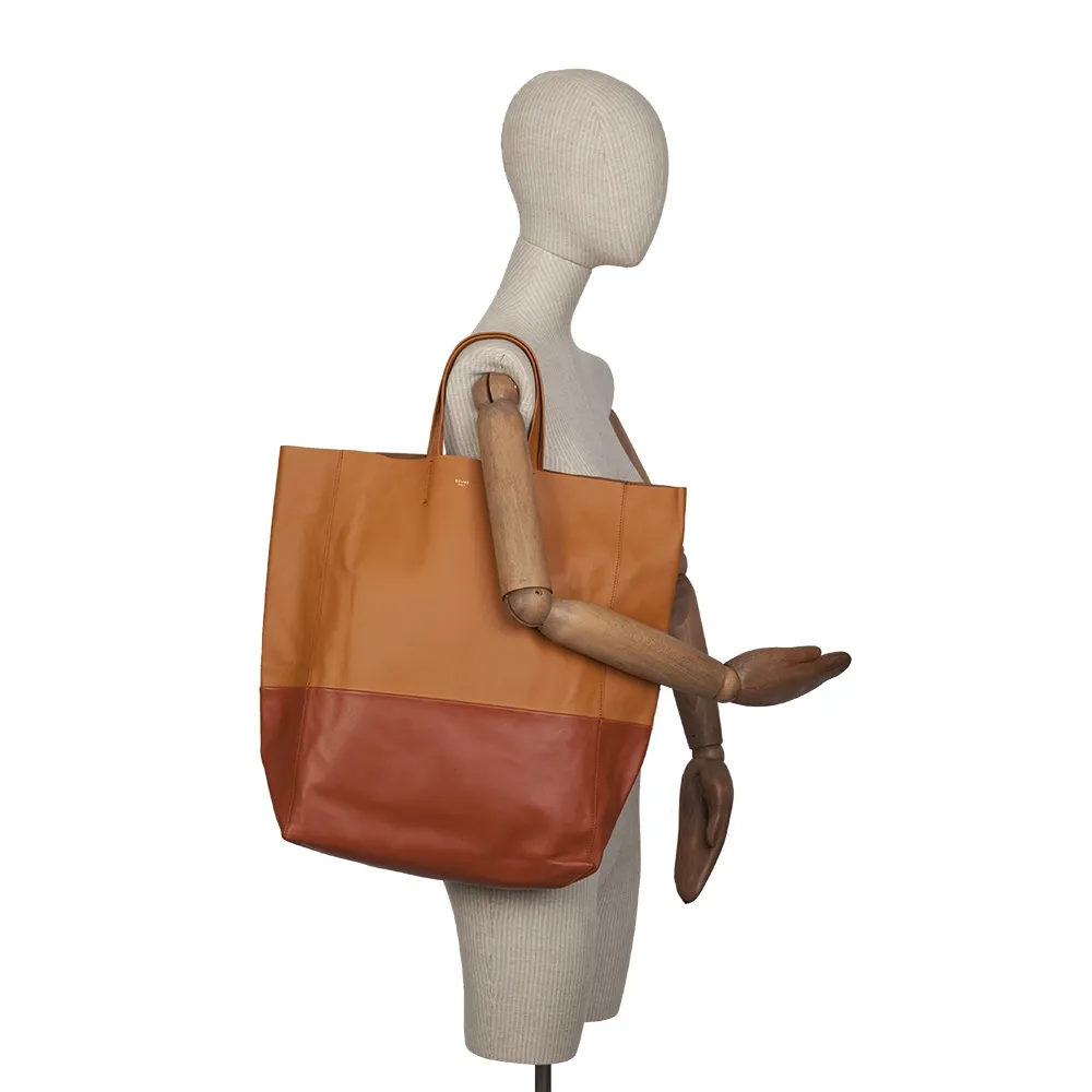Celine Bolso Cabas Vertical Bicolor