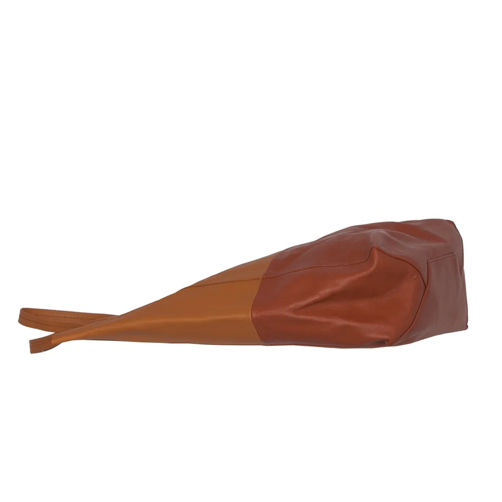 Celine Bolso Cabas Vertical Bicolor