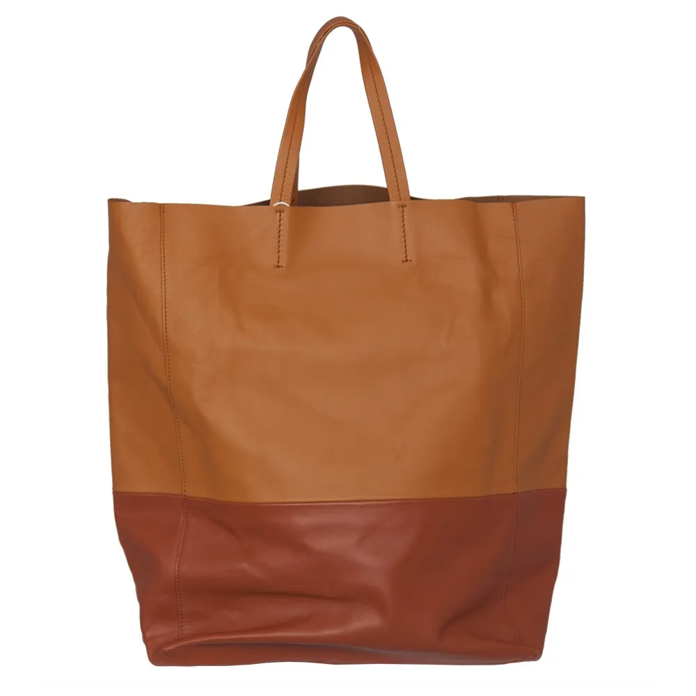 Celine Bolso Cabas Vertical Bicolor