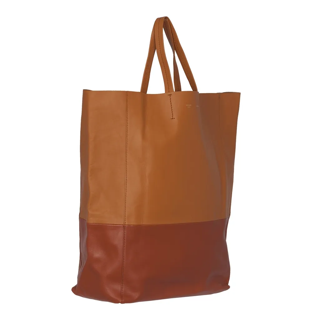 Celine Bolso Cabas Vertical Bicolor