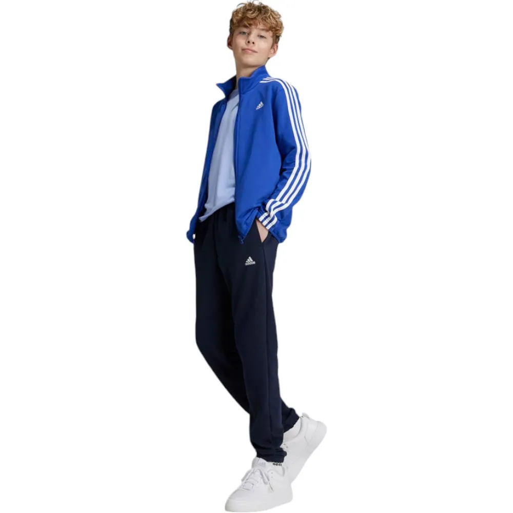 CHANDAL ADIDAS FRENCH TERRY AZUL NEGRO IX9506 TRACKSUIT NIÑO
