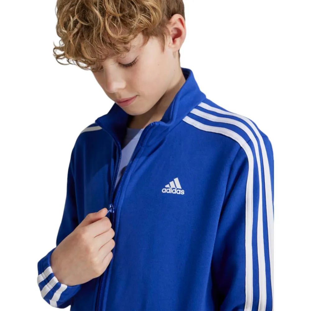 CHANDAL ADIDAS FRENCH TERRY AZUL NEGRO IX9506 TRACKSUIT NIÑO