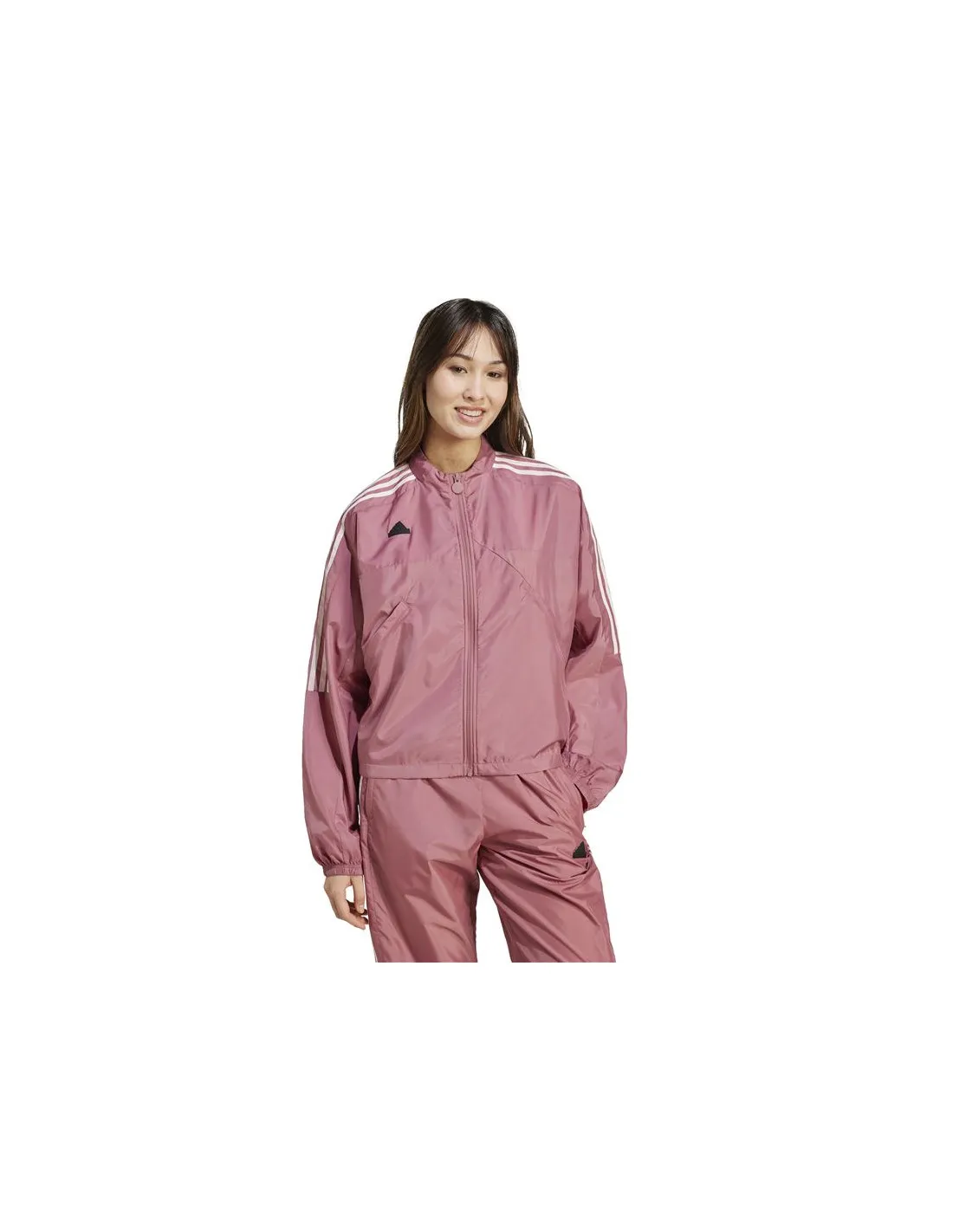 Chaqueta adidas Tiro Cut 3 Bandas Summer Woven Track Top Mujer Rosa